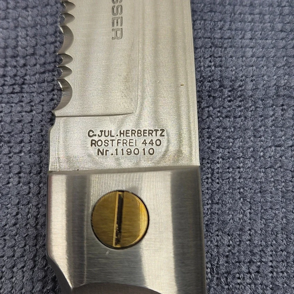 C. Jul. Herbertz Messer 119010 Fixed Blade Knife Rostfrei 440 Stainless Steel